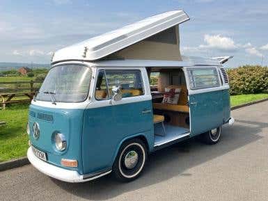 Stunning Neptune blue T2 Westfalia Crossover.